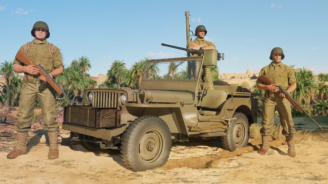 Отряд с Willys M2HB (США, БР II)